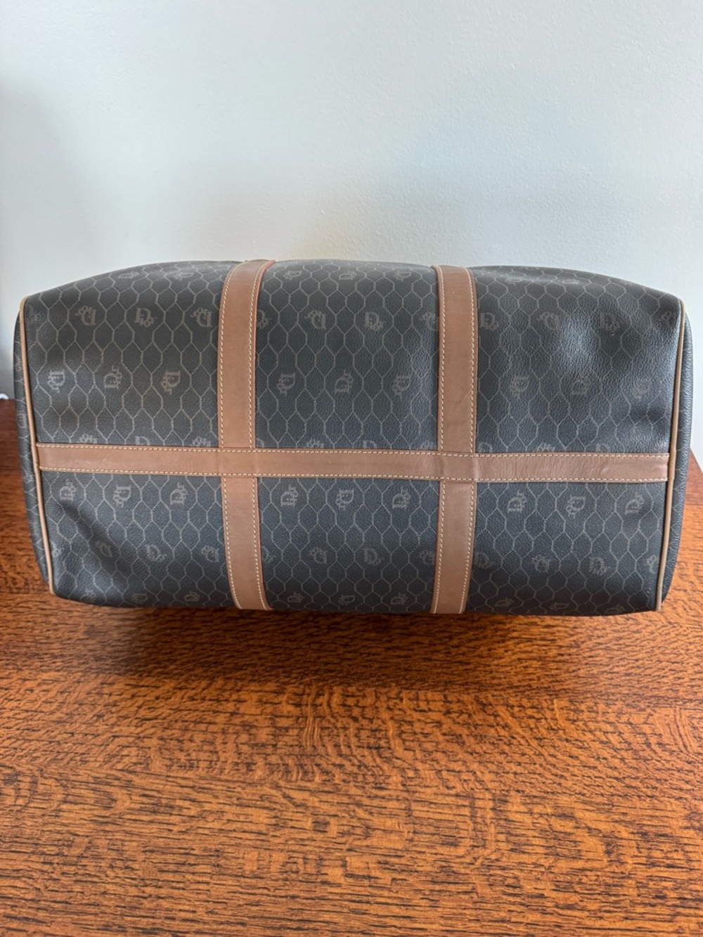 Christian Dior Honeycomb Boston Bag Brown & Tan with COA - Picture 8 of 16